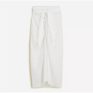 J. Crew White Swim Sarong